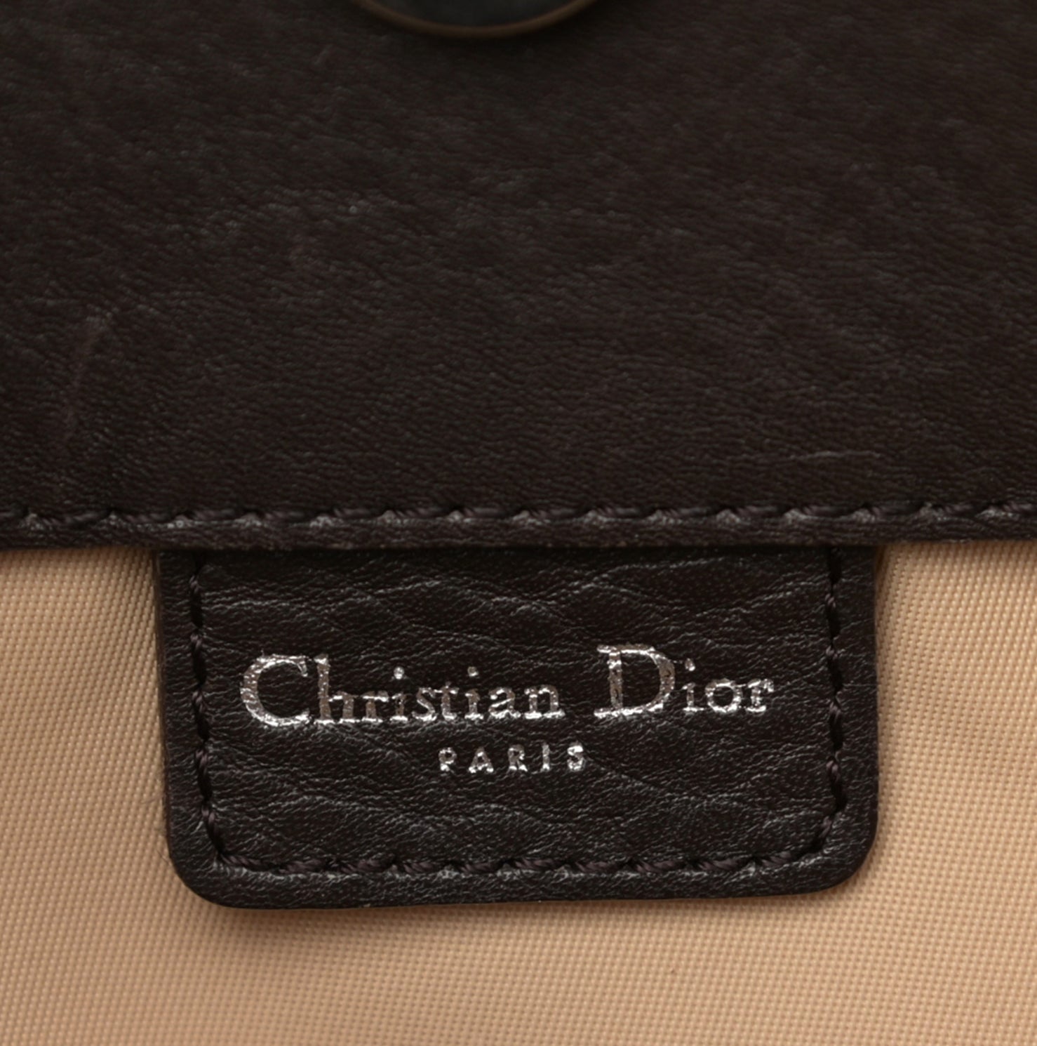 CHRISTIAN D1OR BROWN D1ORISSIMO STREET CHIC TOTE BAG