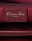 CHRISTIAN D1OR BURGUNDY TROTTER BELTED JEANS EVERYDAY BAG