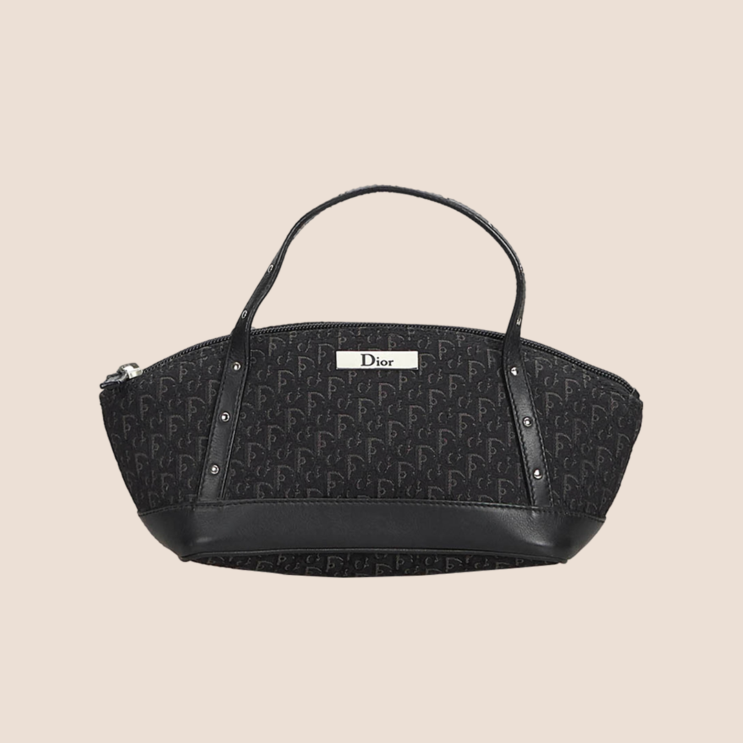 CHRISTIAN D1OR BLACK MINI TROTTER EVERYDAY BAG