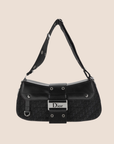 CHRISTIAN D1OR BLACK TROTTER STREET CHIC COLUMBUS SHOULDER BAG