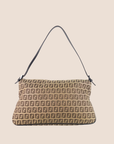 FNDI 2000 BROWN ZUCCHINO CANVAS DOUBLE FLAP BAG