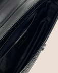 CHRISTIAN D1OR BLACK OBLIQUE CANVAS STREET CHIC SHOULDER BAG