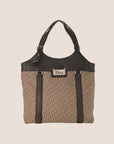 CHRISTIAN D1OR BROWN D1ORISSIMO STREET CHIC TOTE BAG