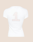 CHRISTIAN D1OR 2004 TROTTER RHINESTONE "J'ADORE D1OR" T-SHIRT