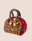CHRISTIAN D1OR 2004 LEOPARD PONYHAIR DICE GAMBLER BAG