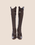 CHRISTIAN D1OR BROWN LEATHER WESTERN COWBOY BOOTS