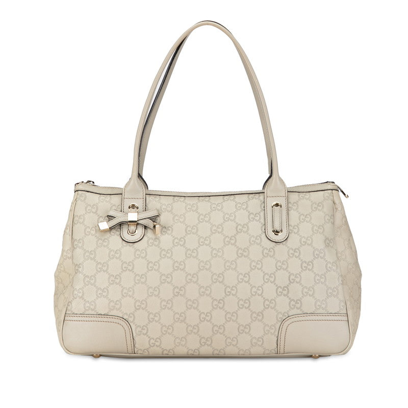 GCCI  Handbag 177052 Ivory White Leather  GCCI