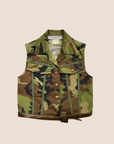 CHRISTIAN D1OR 2000s CAMOUFLAGE PRINT SLEEVELESS VEST