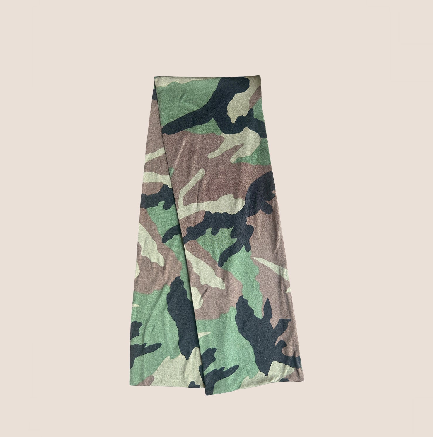CHRISTIAN D1OR 2000 CAMOUFLAGE PRINT SILK SCARF