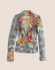 CHRISTIAN D1OR 2004 "D1OR KAOS" GRAFFITI PRINT BLAZER