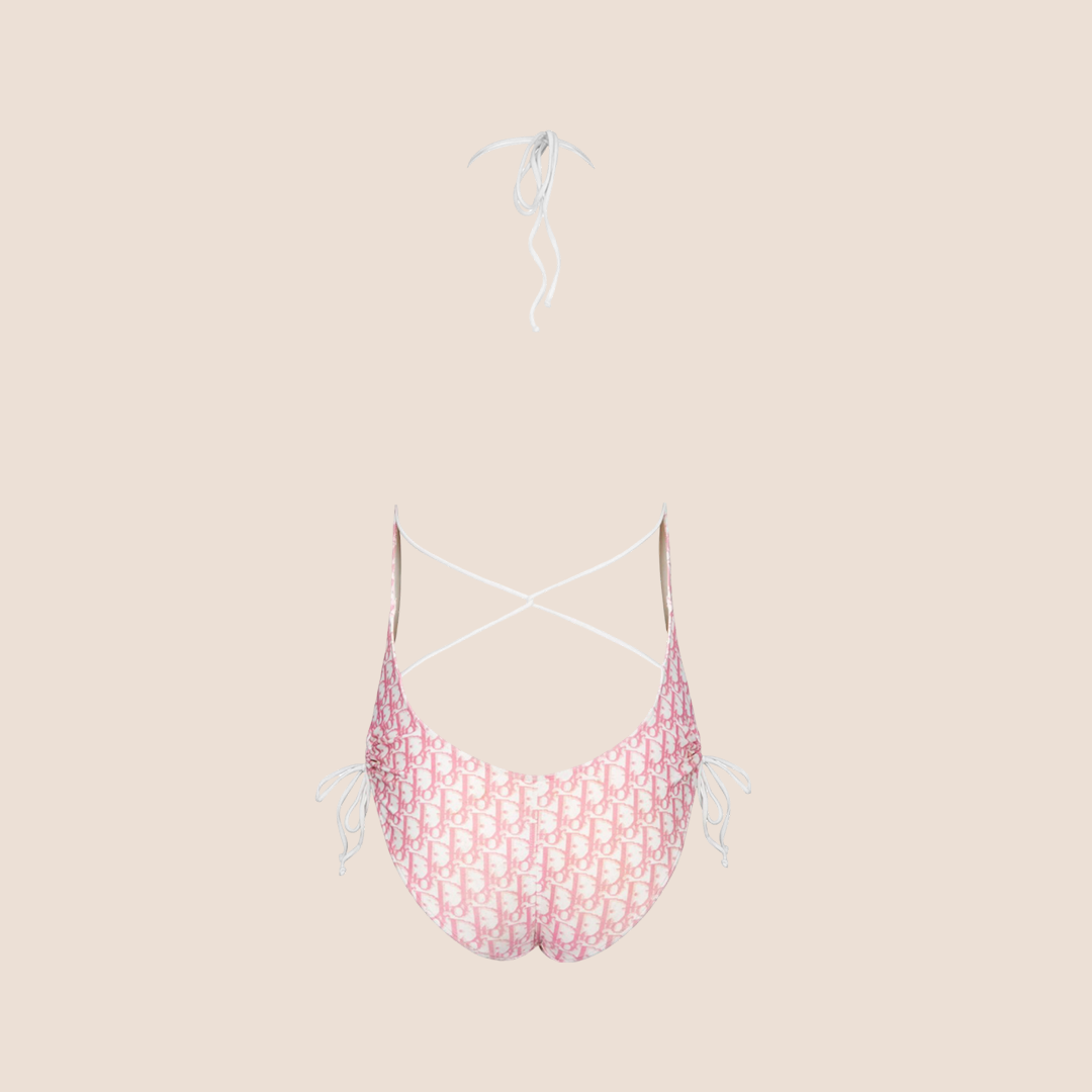 CHRISTIAN D1OR 2004 D1ORISSIMO PINK FLOWER SWIMSUIT