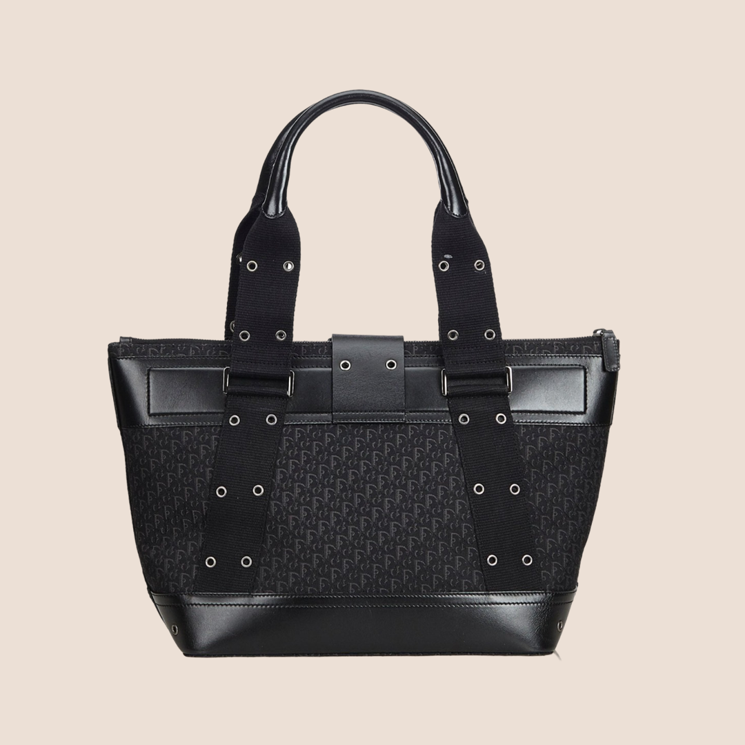 CHRISTIAN D1OR BLACK D1ORISSIMO STREET CHIC TOTE BAG