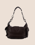 CHRISTIAN D1OR 2006 BLACK LEATHER REBELLE BAG