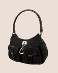 CHRISTIAN D1OR BLACK D1ORISSIMO LOVELY CHARMS SHOULDER BAG