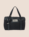 CHRISTIAN D1OR 2007 BLACK TROTTER STREET CHIC MINI BOSTON BAG