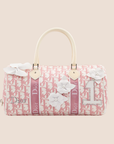 CHRISTIAN D1OR 2004 PINK TROTTER GIRLY BOSTON BAG