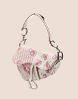 CHRISTIAN D1OR 2004 GIRLY PINK CHERRY BLOSSOM SADDLE BAG