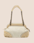 CHRISTIAN D1OR 2007 CREAM JEANNE FRAME BAG