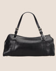 CHRISTIAN D1OR 2004 BLACK LEATHER HARDCORE BOSTON BAG