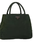 PRD Hand Bag Nylon Green Auth fm3425