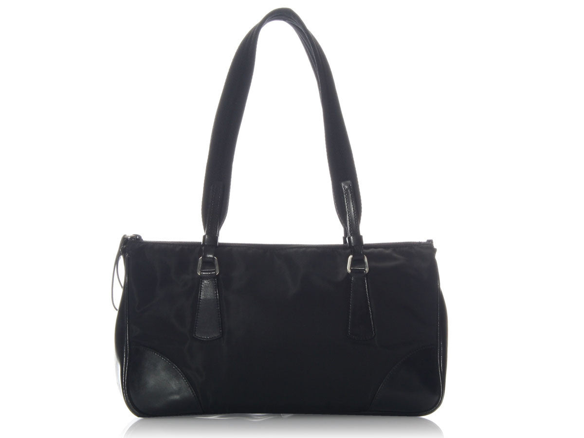 PRD Black Nylon Shoulder Bag