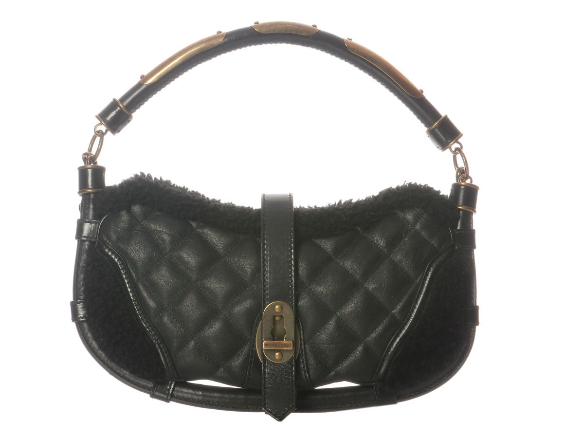 BBERRY Black Shearling Bag