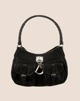 CHRISTIAN D1OR BLACK D1ORISSIMO LOVELY CHARMS SHOULDER BAG