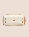 CHRISTIAN D1OR BICOLOR D1ORISSIMO CANVAS SATCHEL BAG
