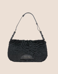 CHRISTIAN D1OR 2000 BLACK FAUX FUR MALICE BAG