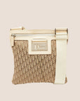 CHRISTIAN D1OR 2005 STREET CHIC BEIGE & BROWN CROSSBODY BAG