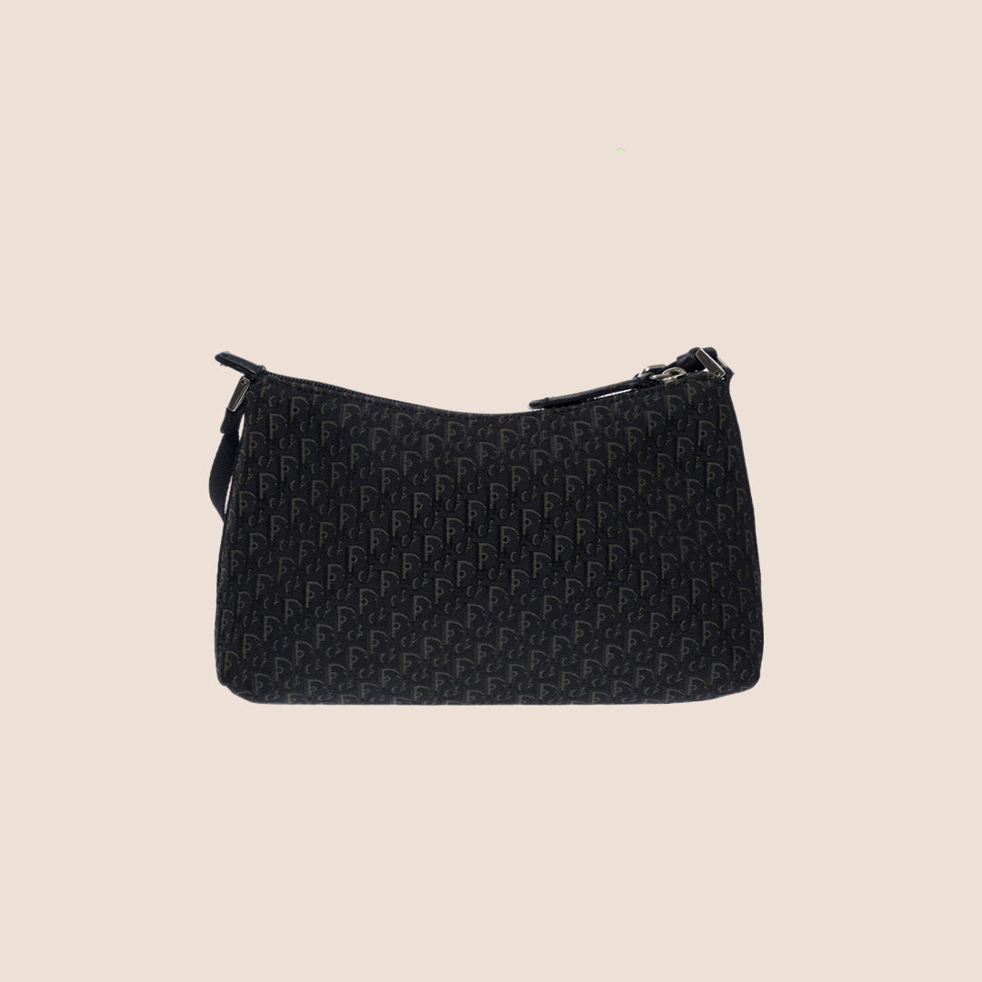 CHRISTIAN D1OR BLACK TROTTER MINI SHOULDER BAG