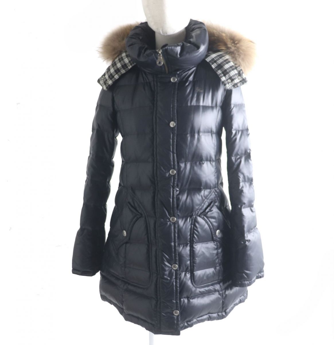 BBERRY Blue Label Hooded Down Coat, Black
