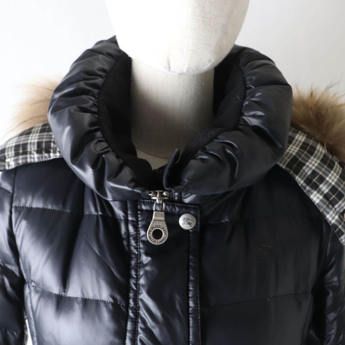 BBERRY Blue Label Hooded Down Coat, Black