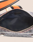 CHRISTIAN D1OR 2005 DENIM OBLIQUE FLIGHT BAG