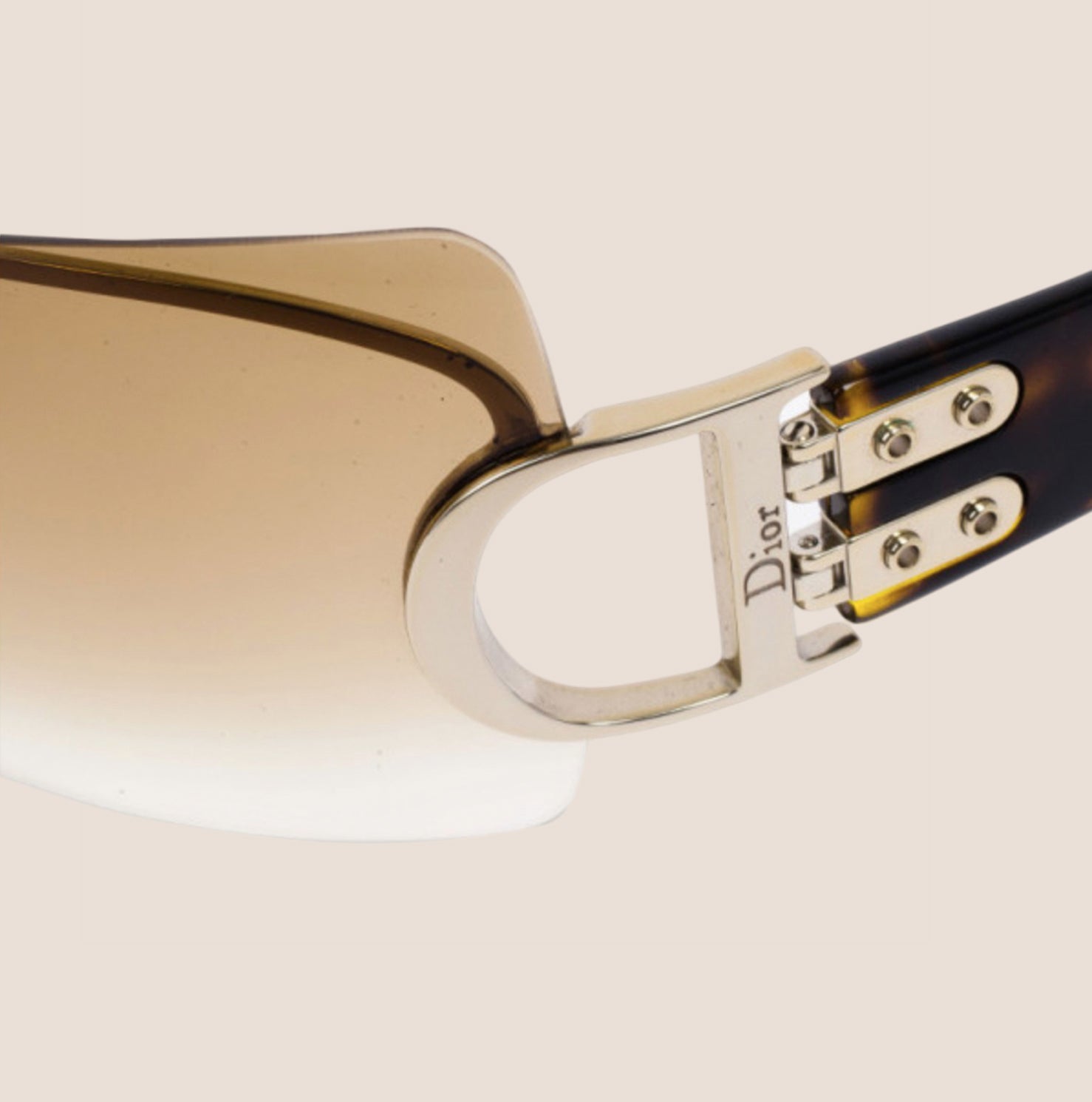 CHRISTIAN D1OR BROWN CLEAR AIRSPEED 1 SUNGLASSES