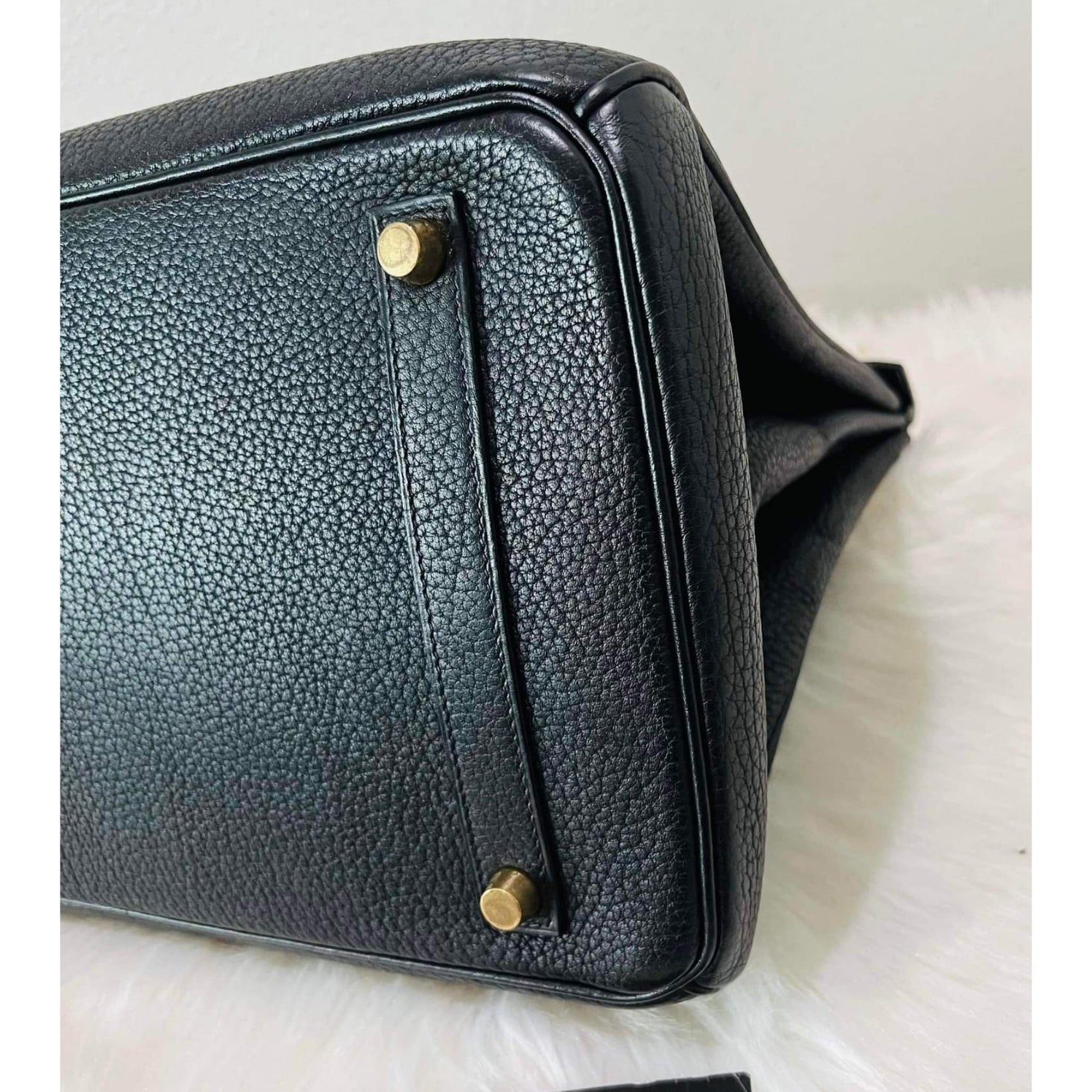 HMS Birkin 35 Black Hand Bag