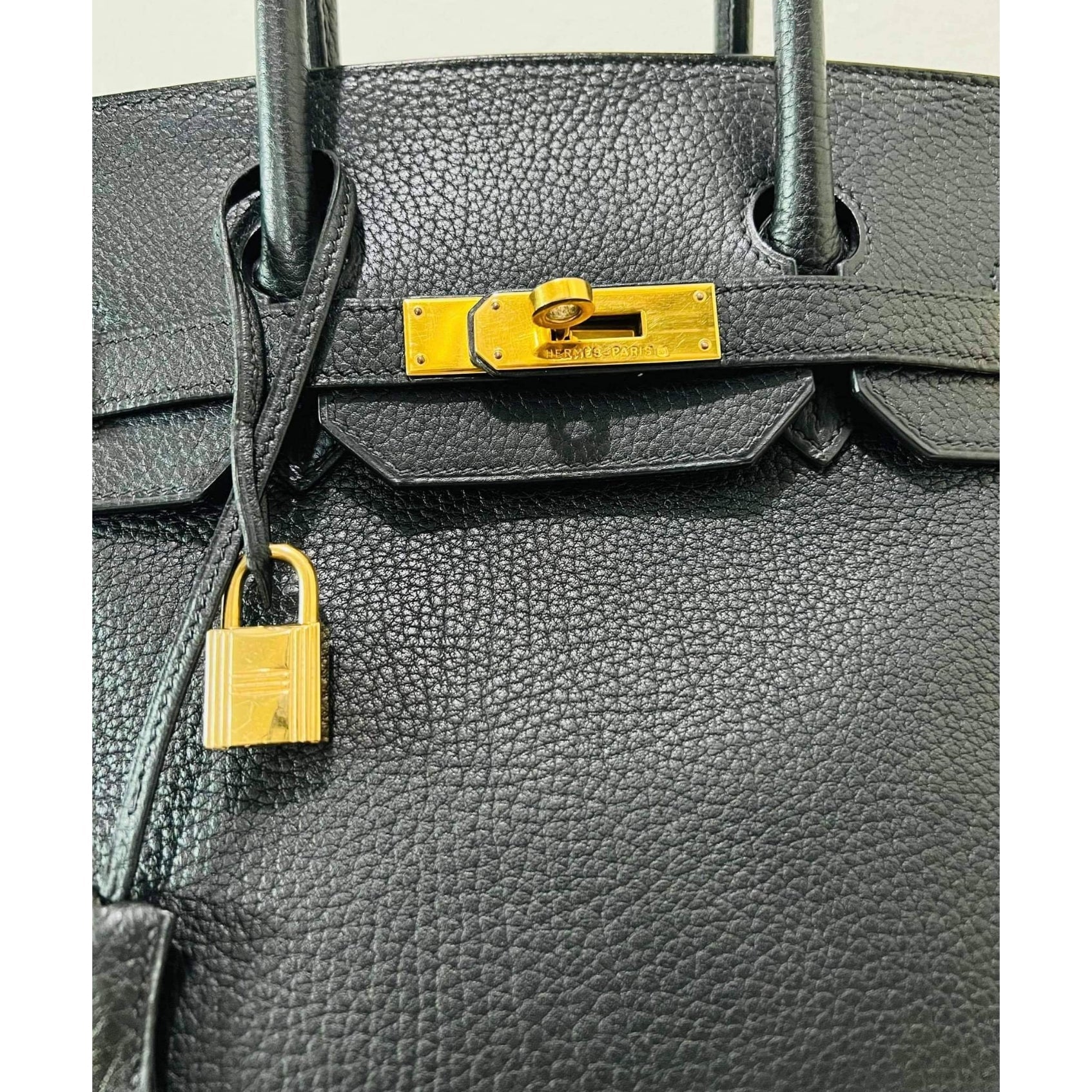 HMS Birkin 35 Black Hand Bag