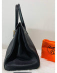 HMS Birkin 35 Black Hand Bag