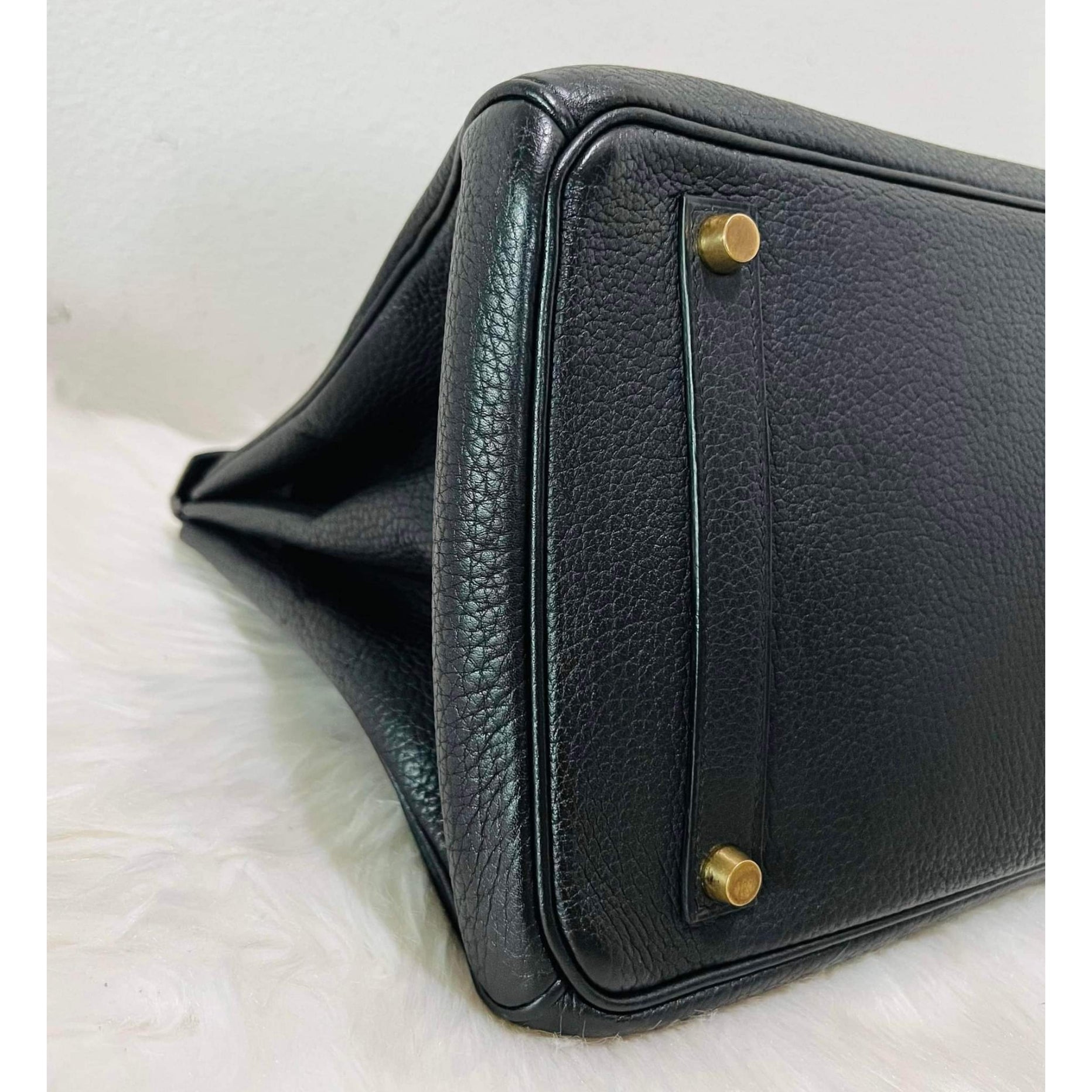 HMS Birkin 35 Black Hand Bag