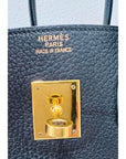 HMS Birkin 35 Black Hand Bag