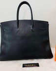 HMS Birkin 35 Black Hand Bag