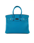 HMS Turquoise Togo Leather Birkin 35