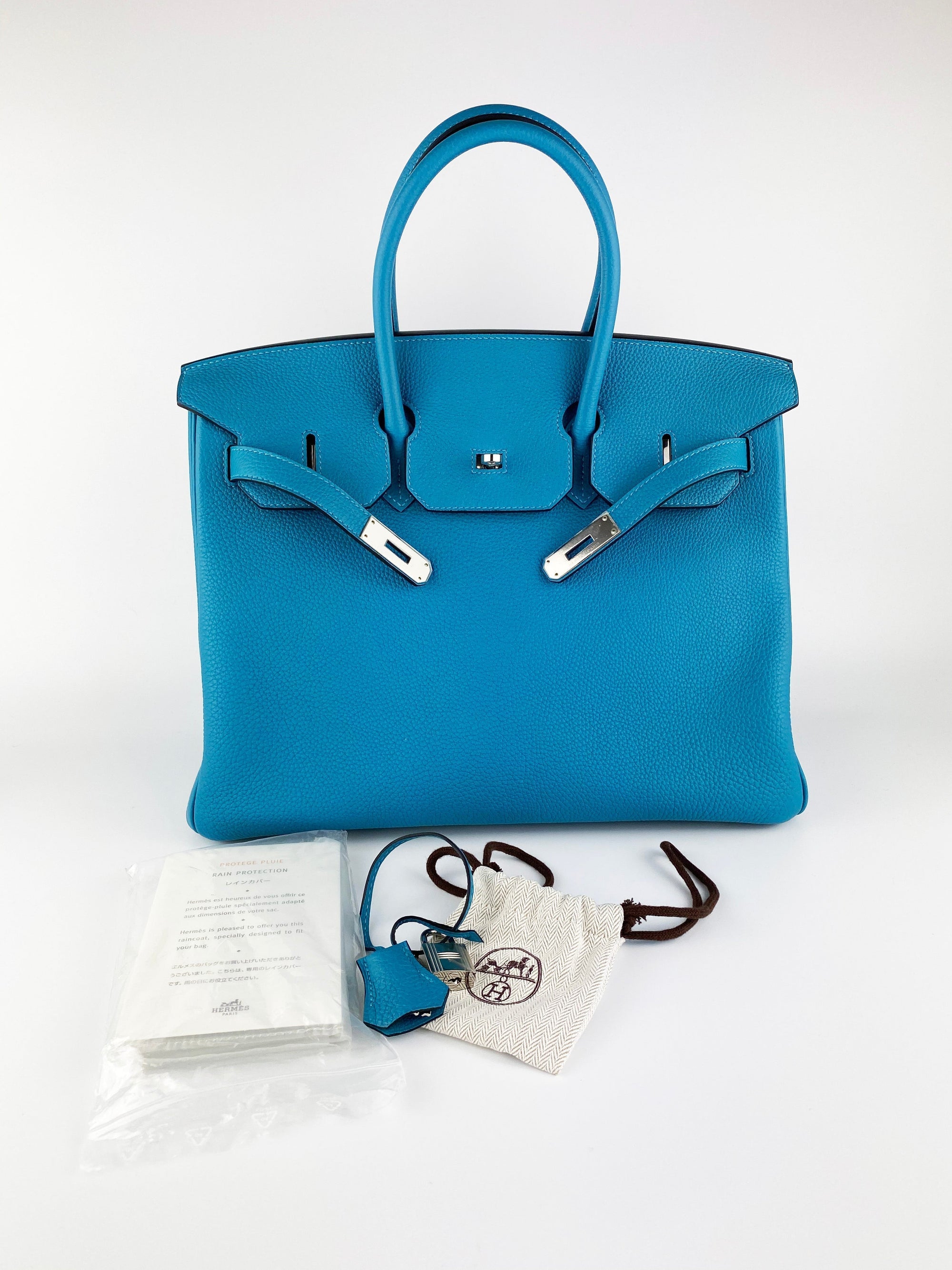 HMS Turquoise Togo Leather Birkin 35