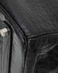 HMS Noir Crocodile Porosus Birkin 35 Bag