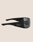 CHRISTIAN D1OR BLACK STELLE SHIELD SUNGLASSES