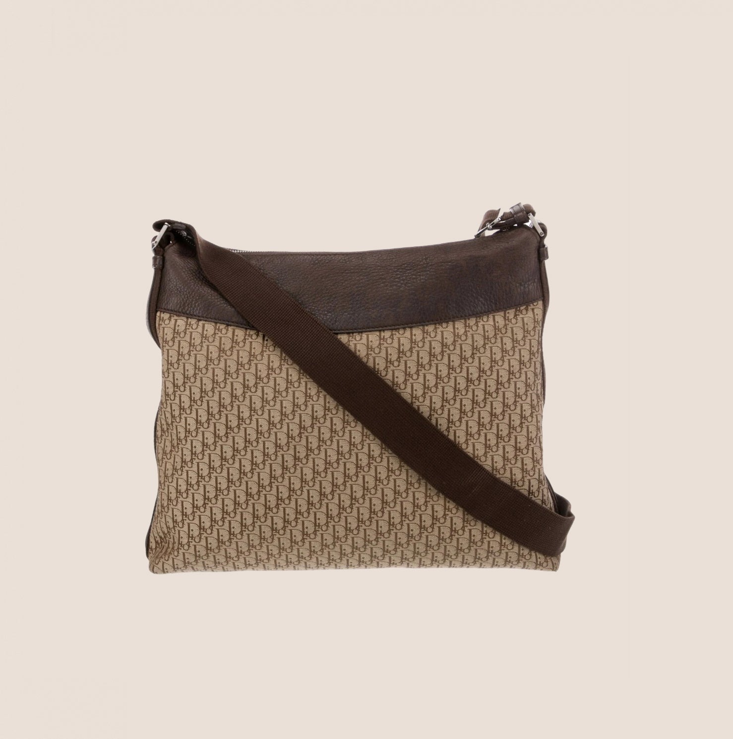 CHRISTIAN D1OR 2005 BROWN STREET CHIC D1ORISSIMO MESSENGER BAG