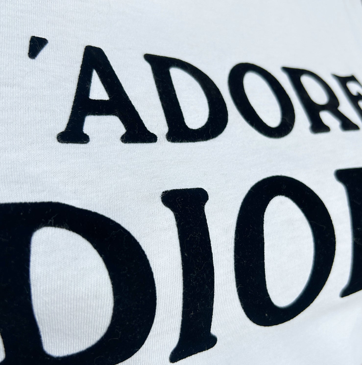 CHRISTIAN D1OR "J'ADORE D1OR" WHITE SLEEVELESS TANK TOP