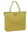 PRD Hand Bag Nylon Yellow Auth hk1317