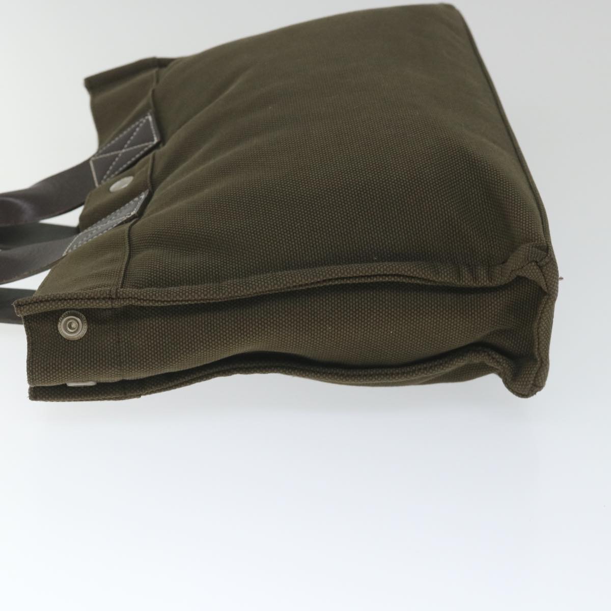 BBERRY Blue Label Tote Bag Canvas Khaki Auth hk895