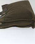 BBERRY Blue Label Tote Bag Canvas Khaki Auth hk895